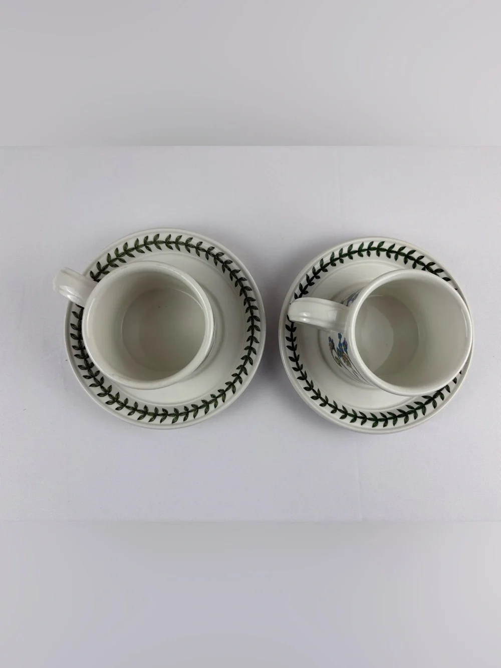Set of Two Portmeirion Botanic Garden Teacup and Saucer Set.